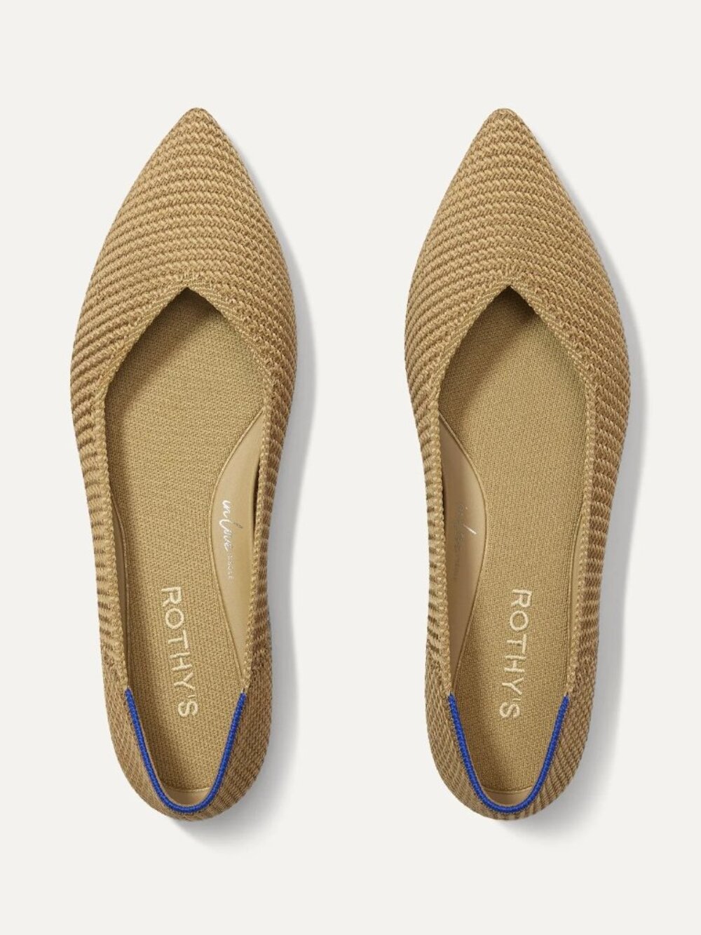 ROTHY'S The Point Flats in Camel Size 6.5